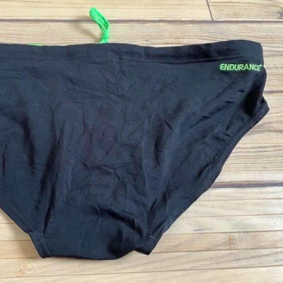 (*) SPEEDO ENDURANCE SWIM BRIEF, BLACK, SIZE 34", XL - (Pre-Owned) - Picture 2 of 7